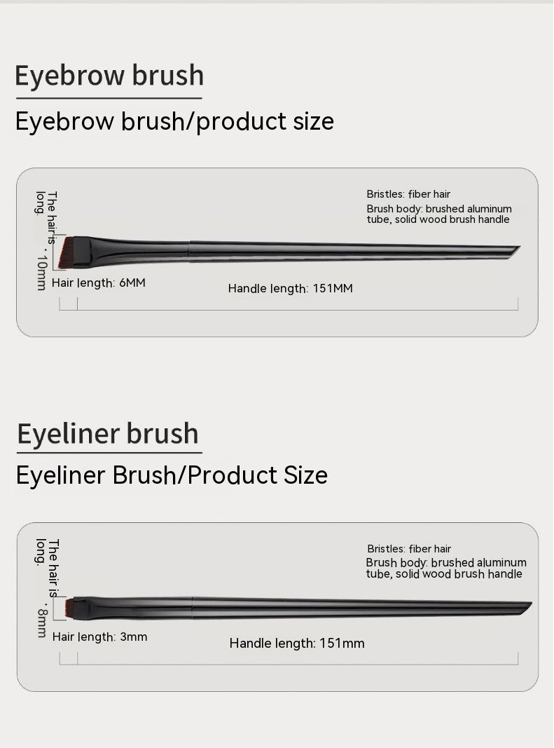 Blade Eyeliner Brush Fine Oblique Head Eyebrow Outline Creamy Ultra-thin