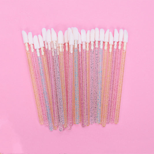 Crystal rod lip brush red brush lip gloss brush